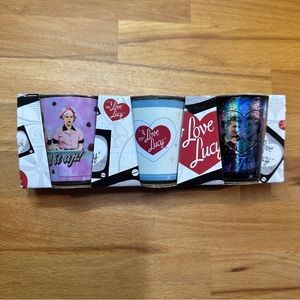 I Love Lucy shot glasses NIB, set of 3